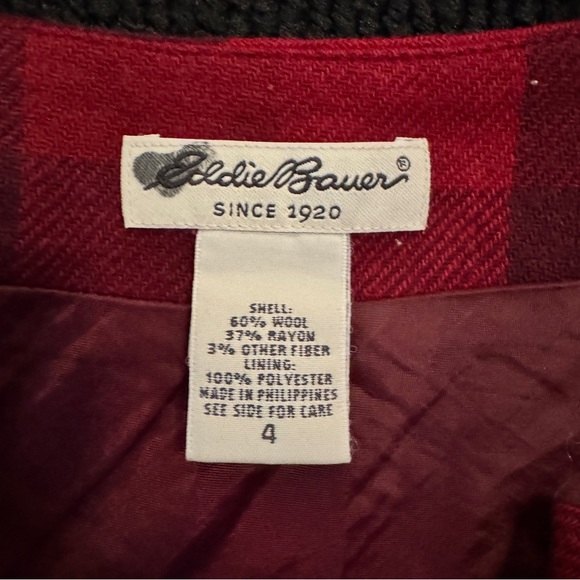 Eddie Bauer Red and Black Maxi A-Line Skirt - Picture 2 of 3
